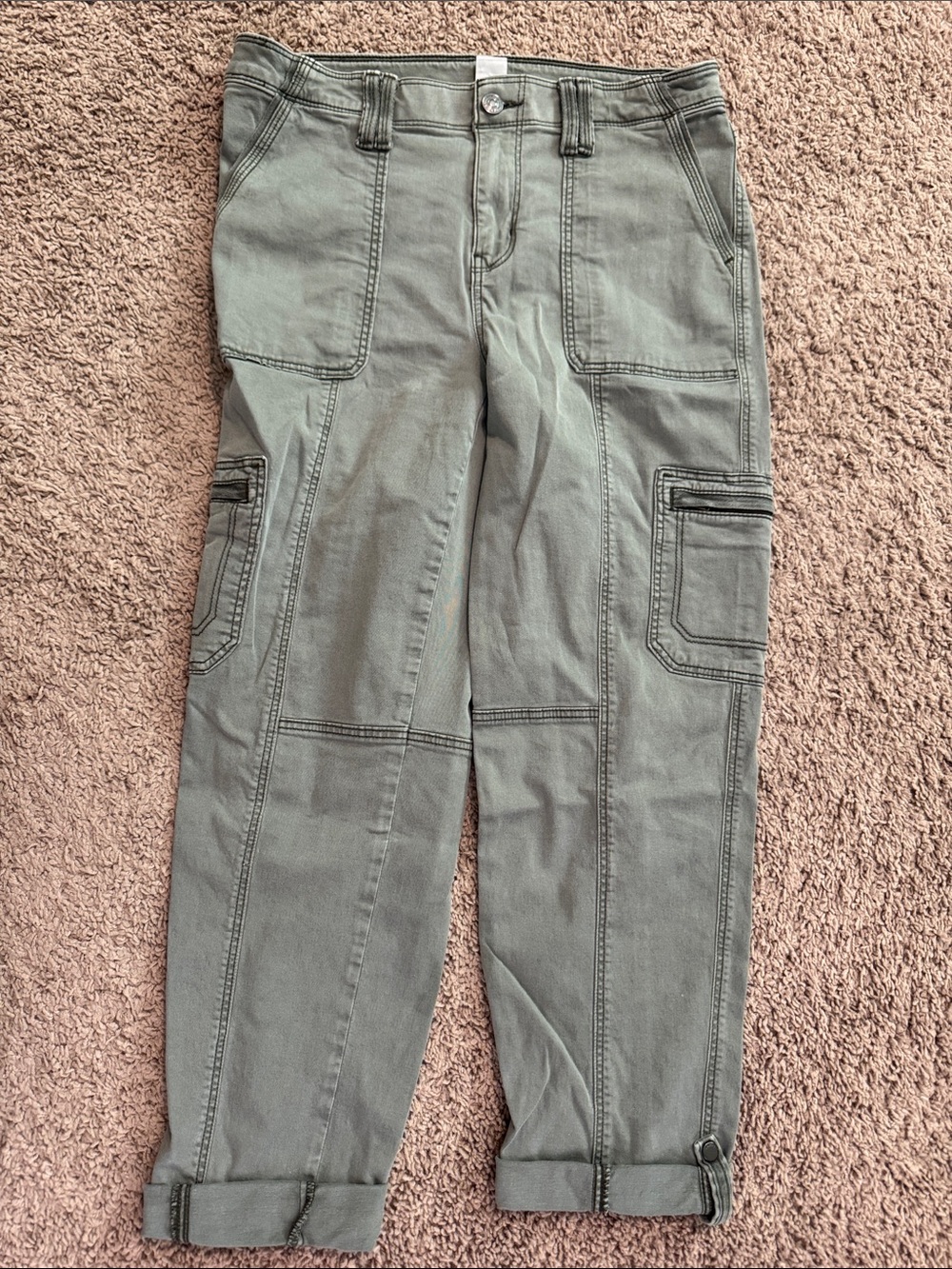 Chico's Men's Sage Green Cargo Trousers